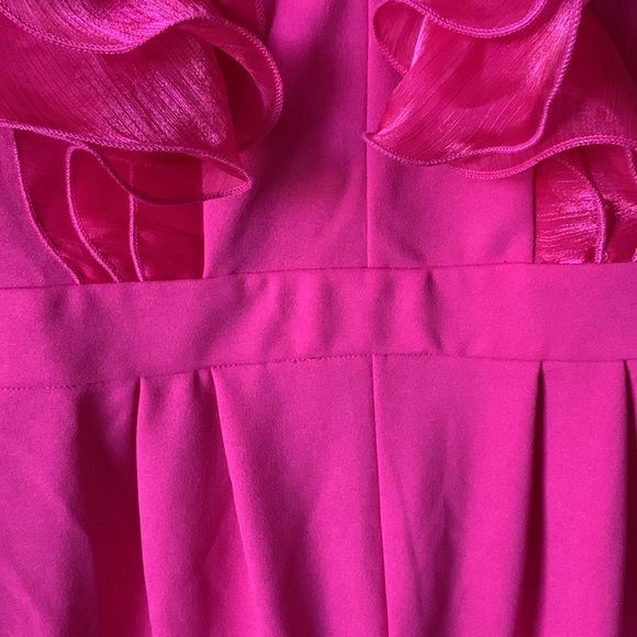 SHEIN hot pink ruffle romper - Picture 5 of 8